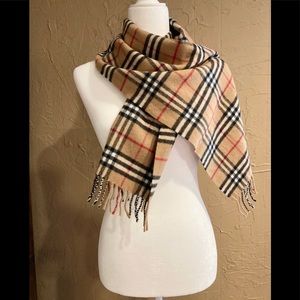 Authentic Burberry Nova Check Plaid Scarf